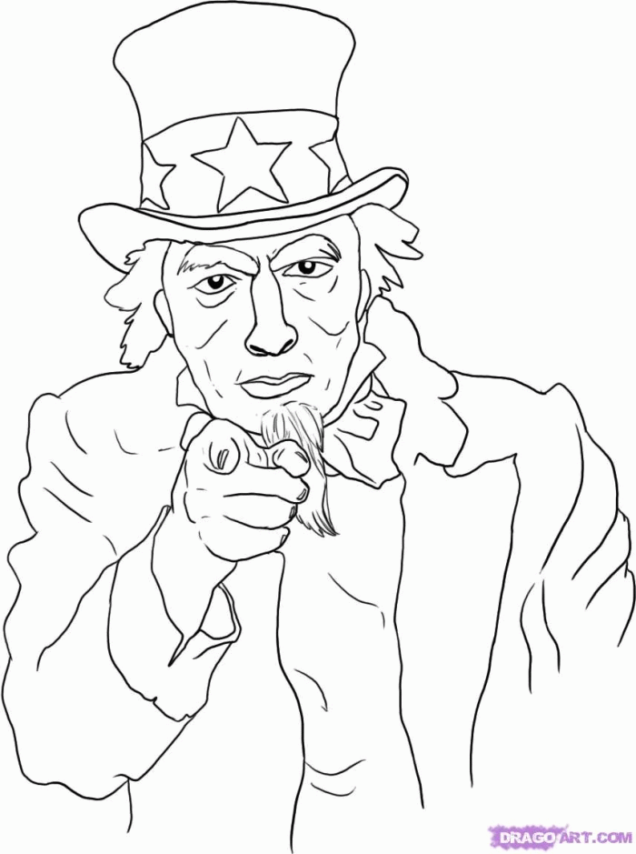 Free uncle sam coloring page download free uncle sam coloring page png images free cliparts on clipart library