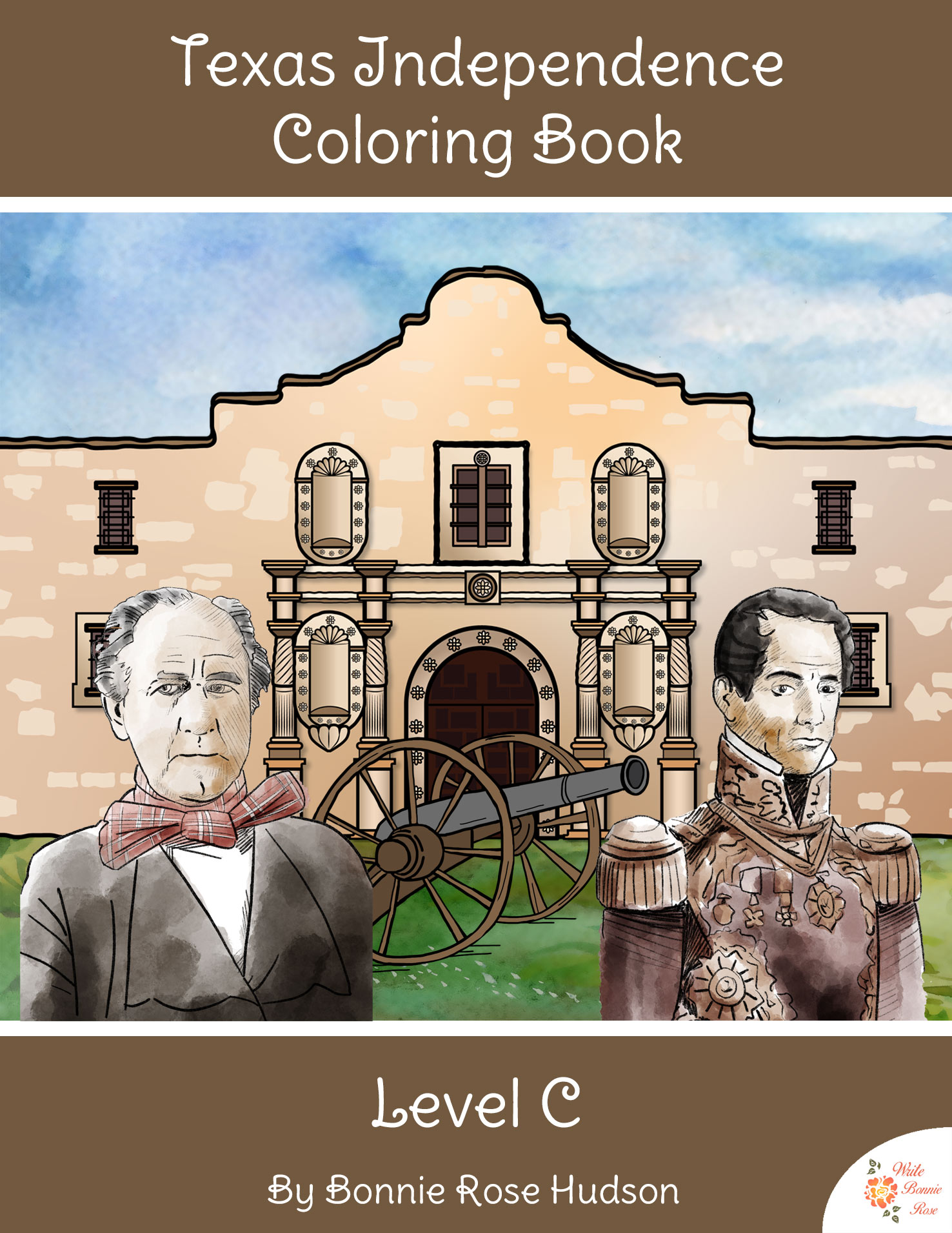 Texas independence coloring book
