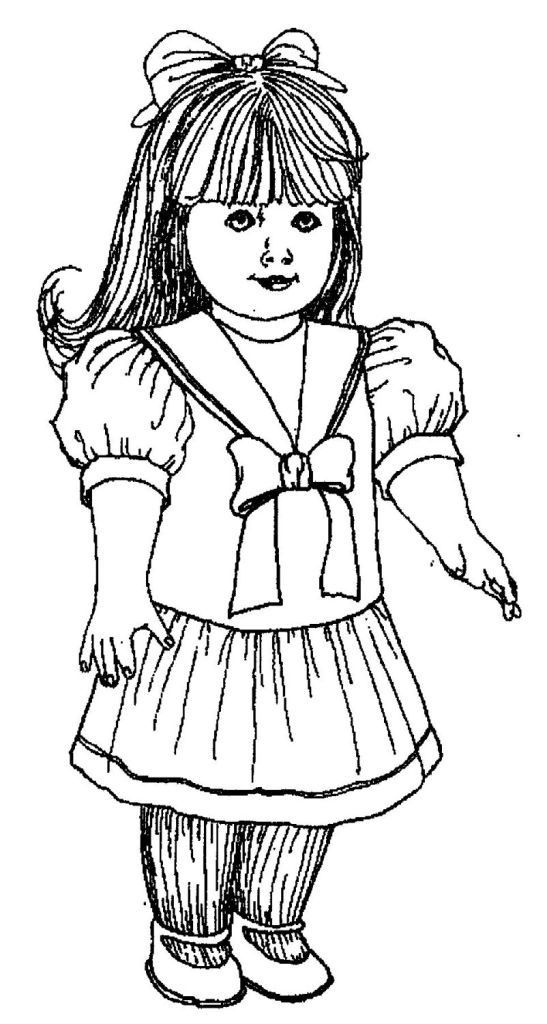 American girl coloring pages