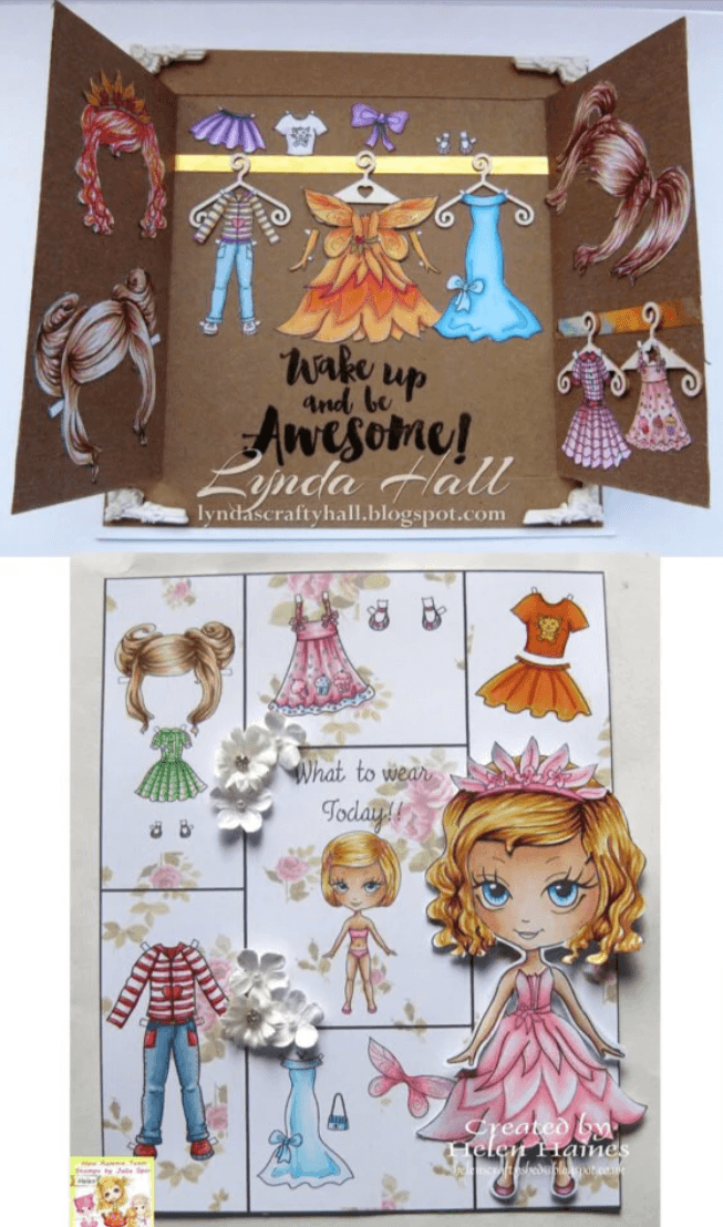 Coloring page dresses clothes for cut crafting paper doll samantha â the art of julia spiri