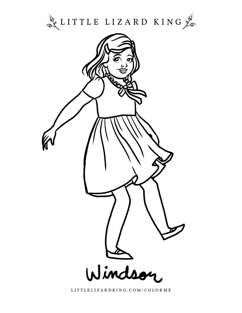 Windsor coloring page â little lizard king