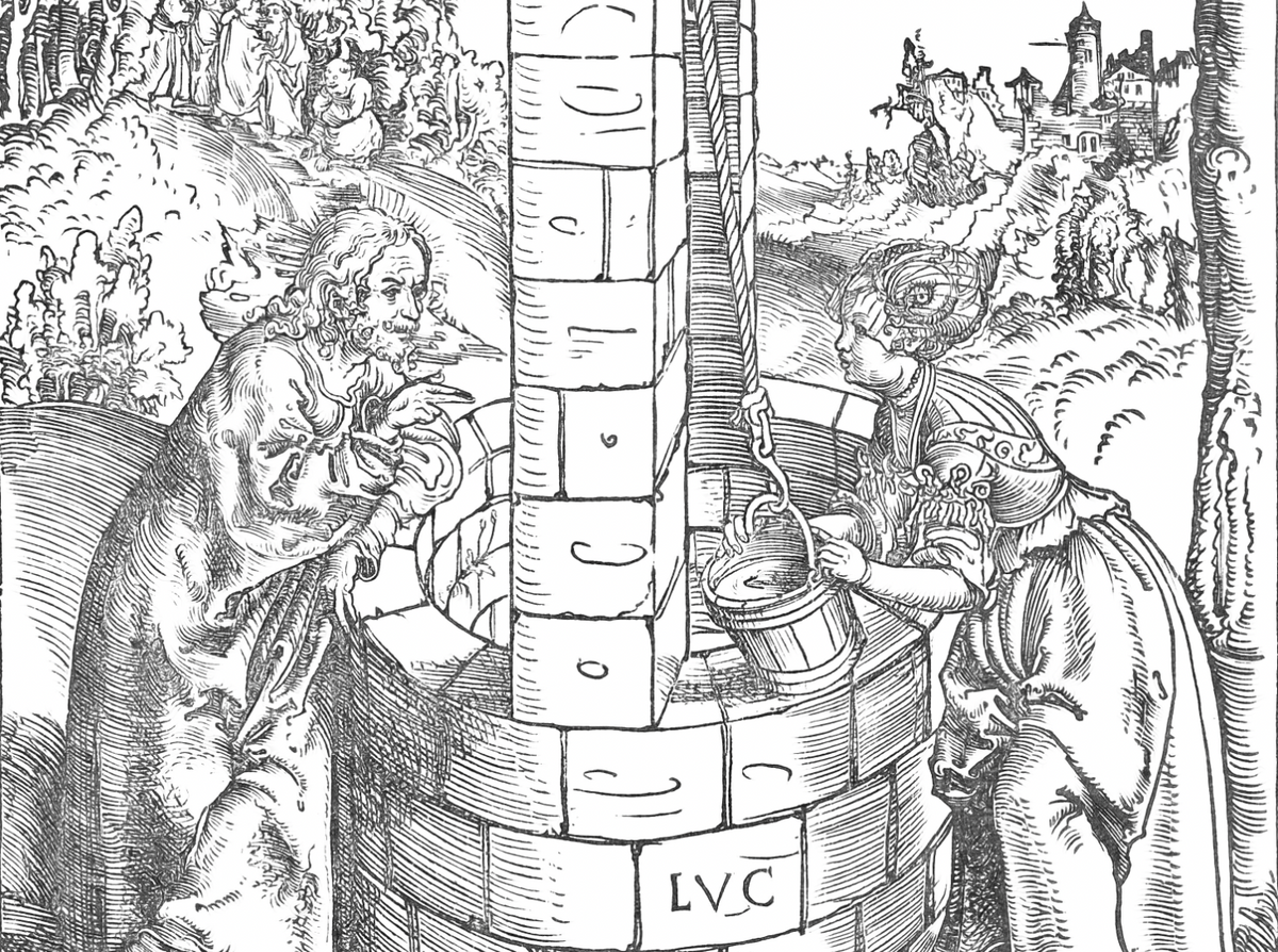 Christ and the woman at the well