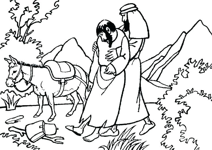Good samaritan coloring pages