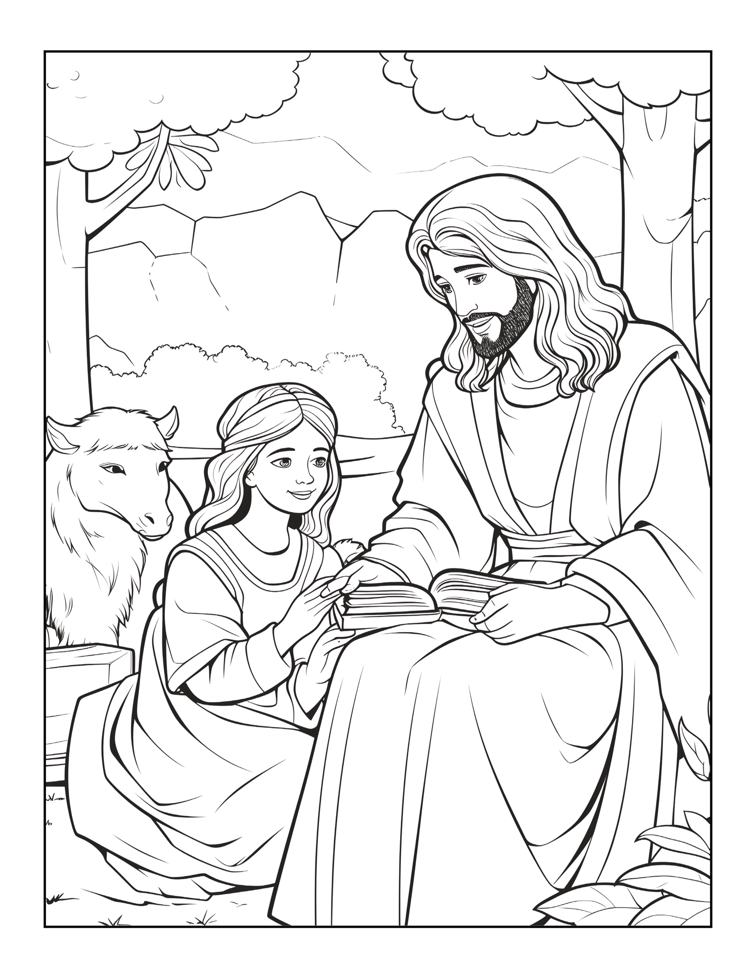 Bible coloring pages for adult