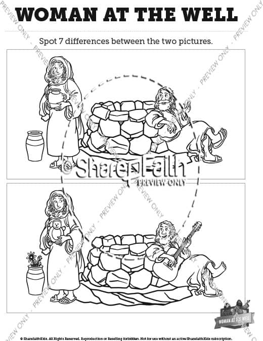 John woman at the well spot the differences â