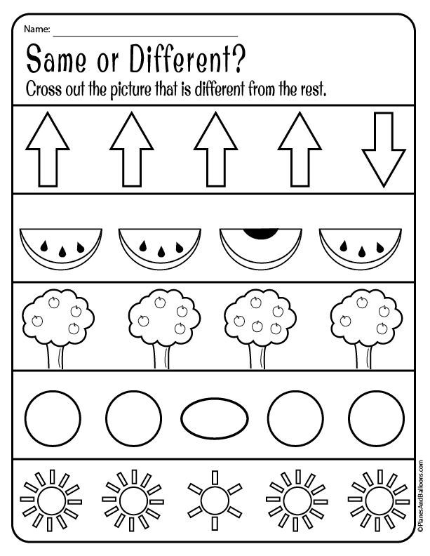 Same and different worksheets for preschool free download free preschool worksheets preschool lening preschool worksheets