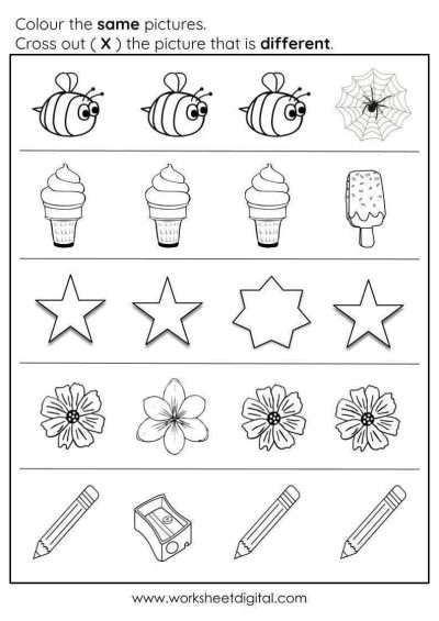 Parison worksheets