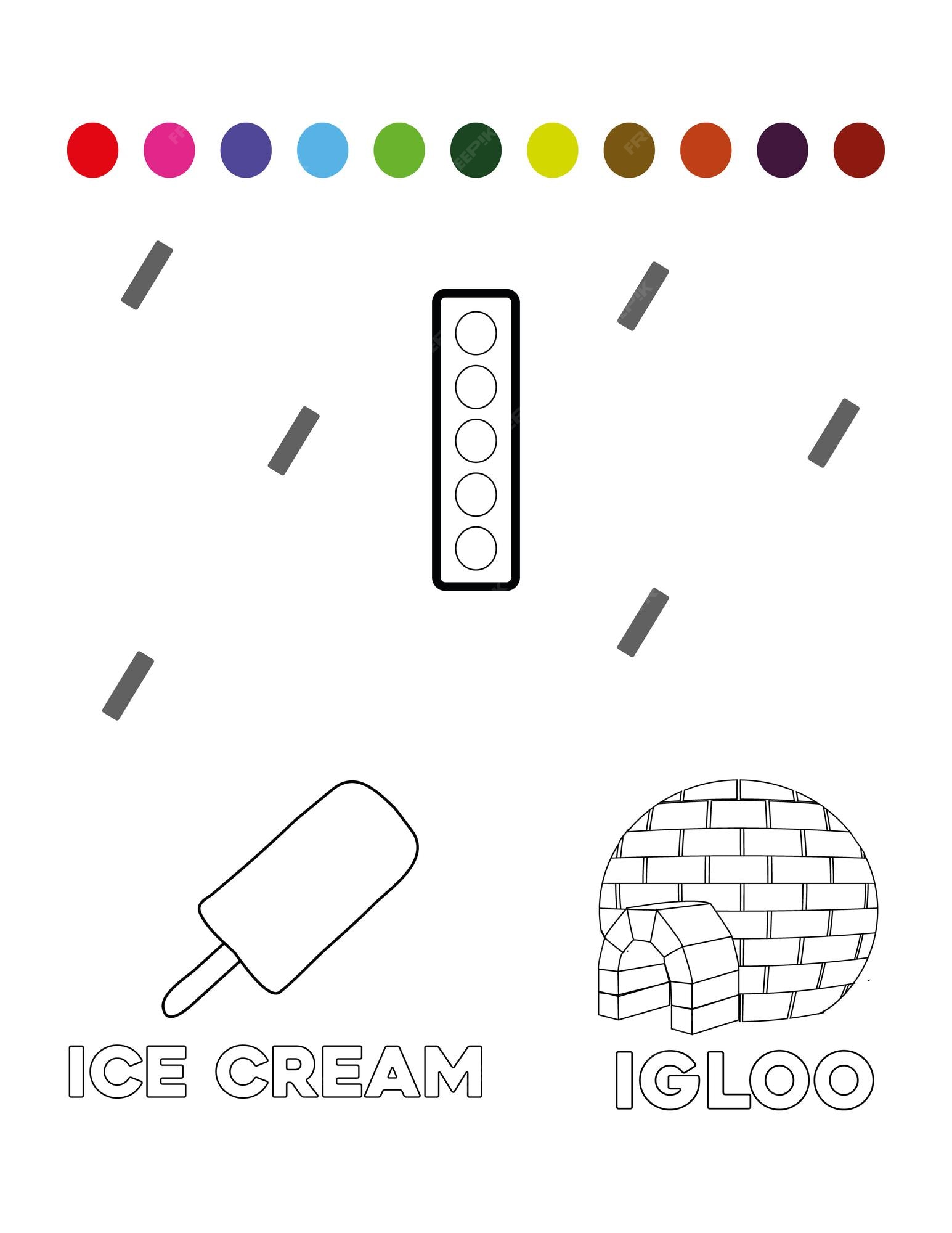 Premium vector color worksheet for kids best gift ideas for your kids coloring book for toddler