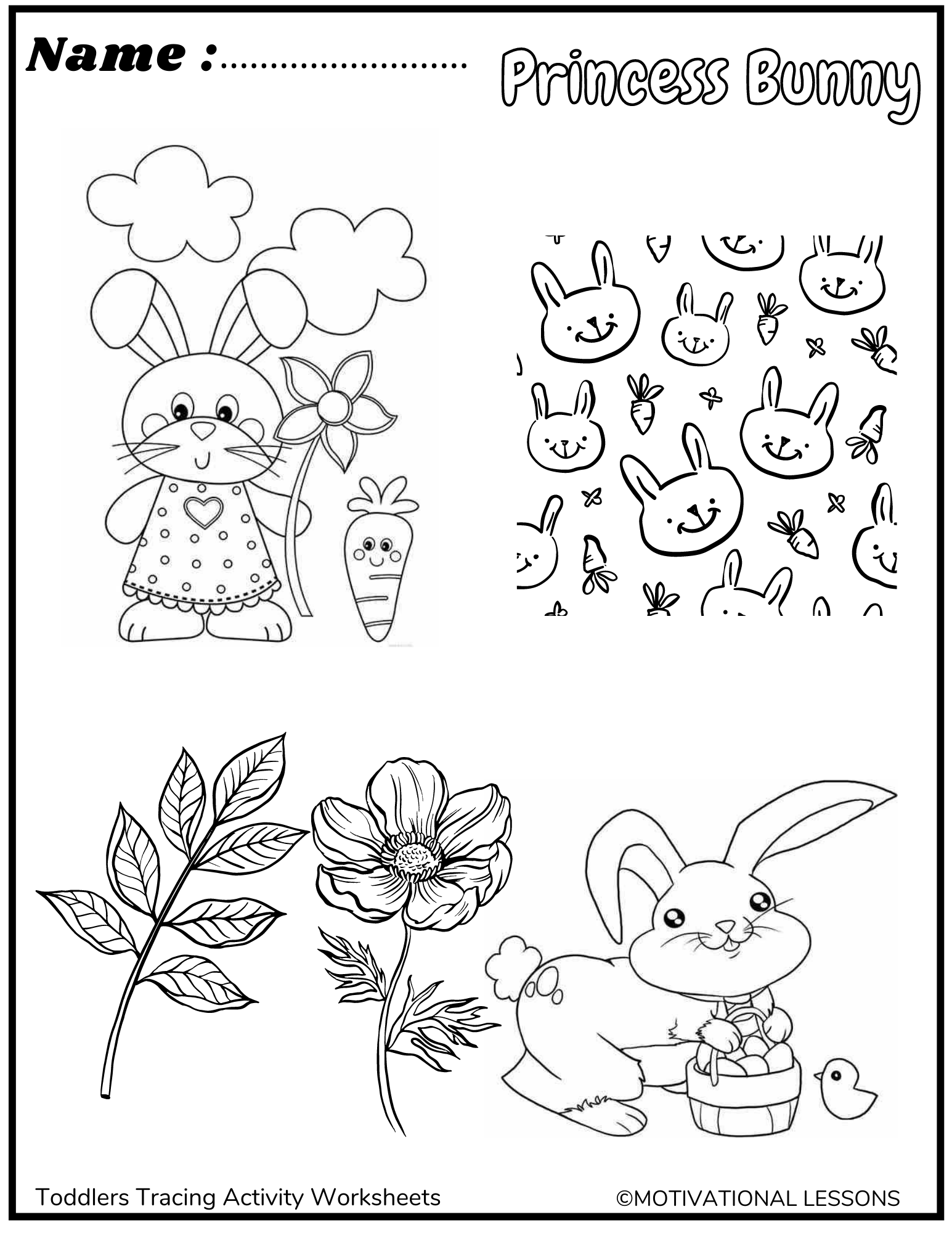 Coloring pages to develop childrens skills made by teachers