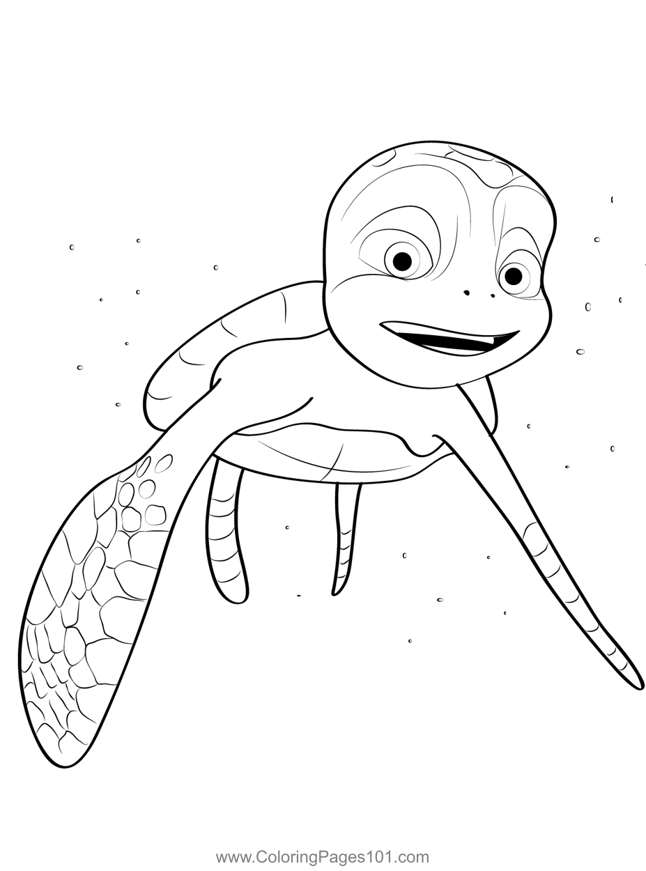 A turtles tale in water coloring page coloring pages sammys adventure coloring pages for kids