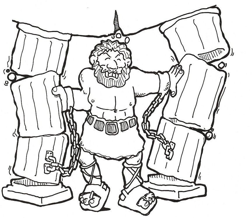 Samson and delilah coloring pages