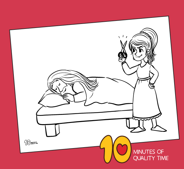Samson and delilah coloring page â minutes of quality time