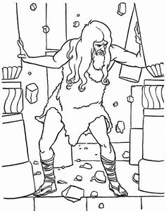 Samson coloring page ideas coloring pages coloring pictures online coloring
