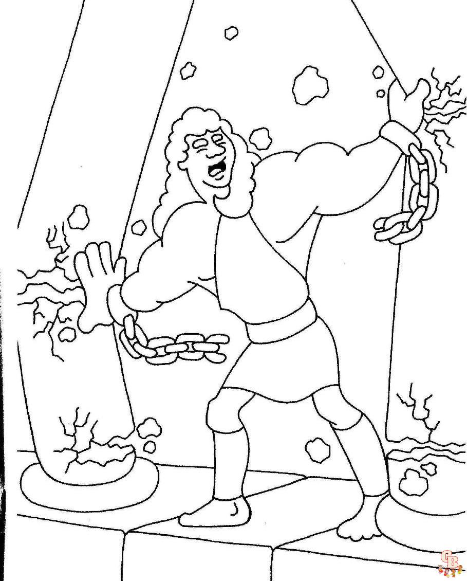 Printable samson coloring pages free for kids and adults