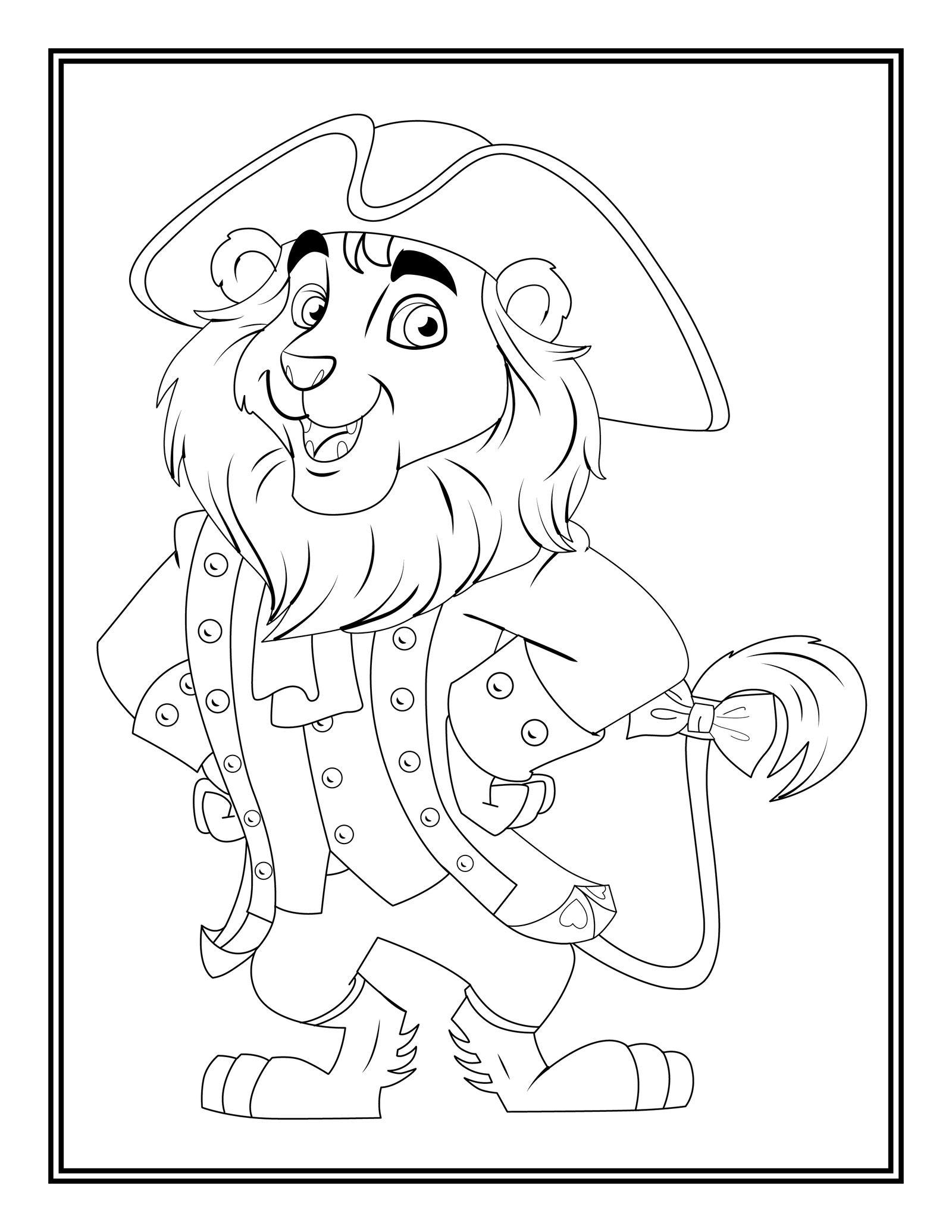 George the lion coloring sheets
