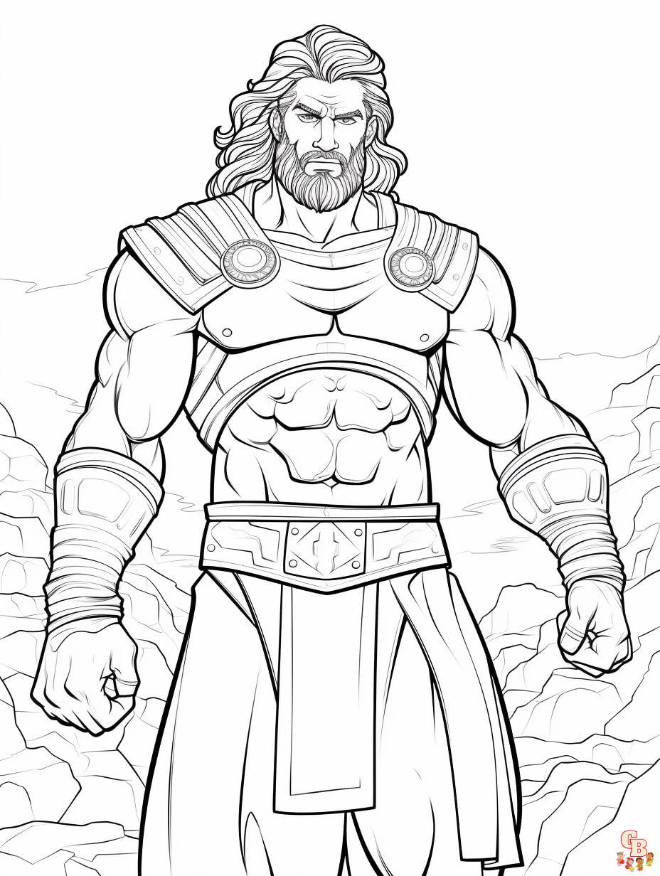 Printable samson coloring pages free for kids and adults