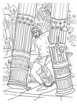 Samson judges coloring by mrfitz tpt