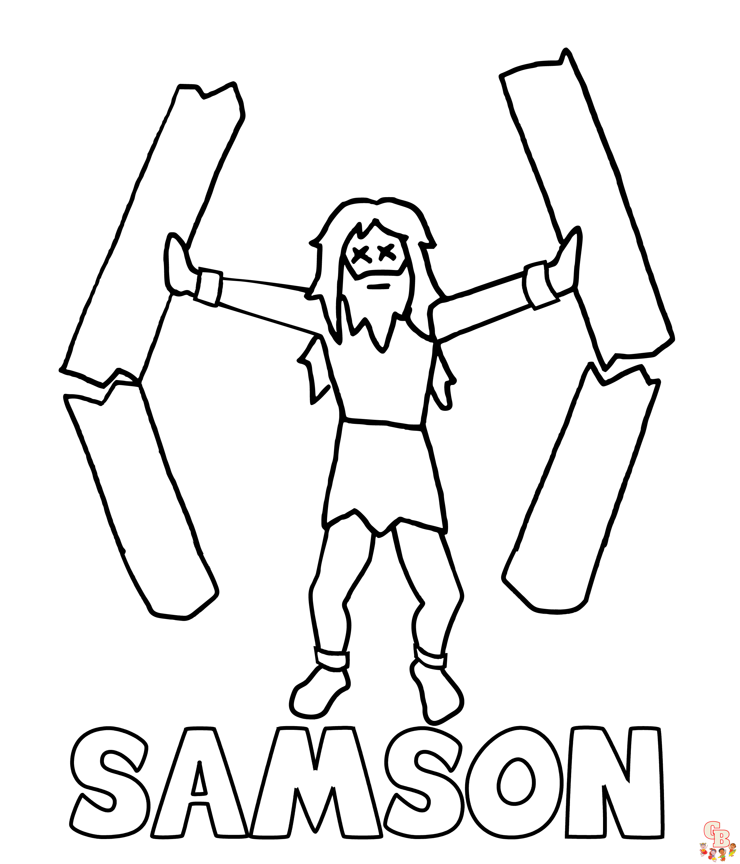 Printable samson coloring pages free for kids and adults