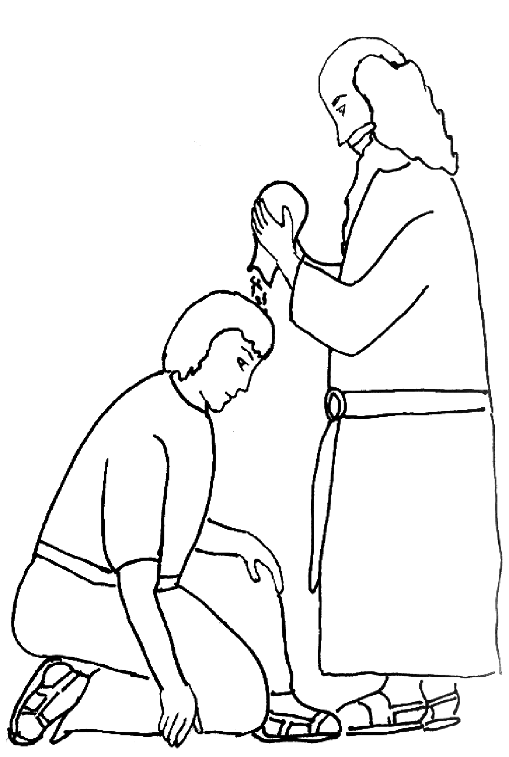 David and samuel coloring page