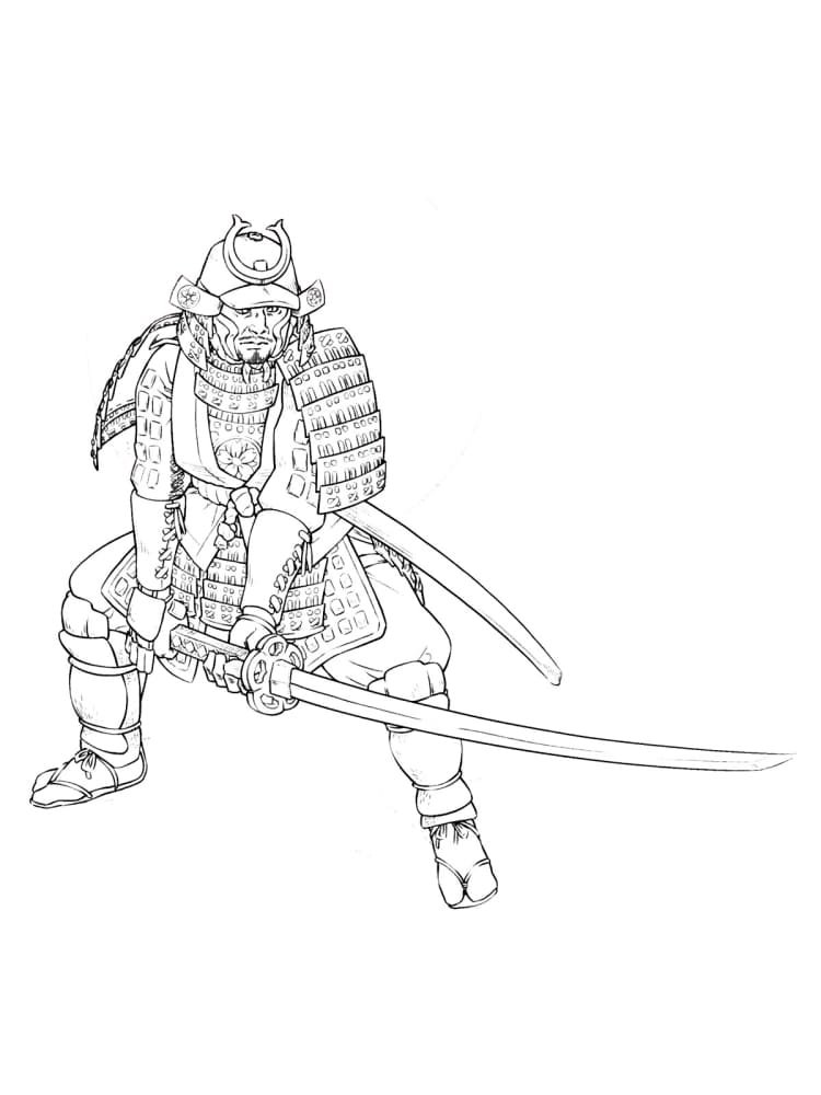 Samurai coloring pages printable for free download
