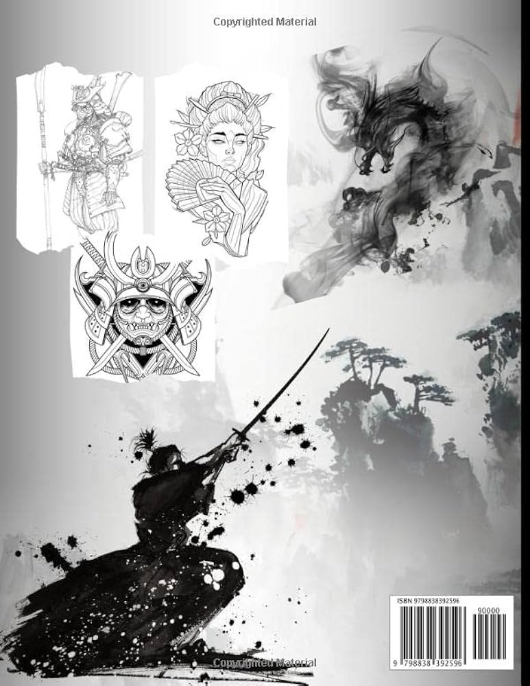 Japanese coloring book samurai coloring pages for adults teens with japan lovers themes such as dragonsjapan demon tokanawa toyama books