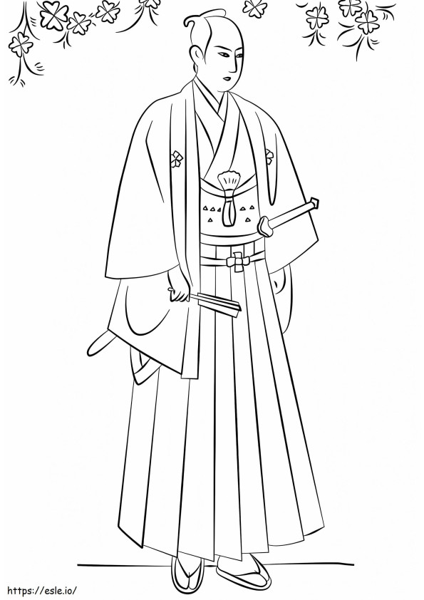 Samurai coloring pages