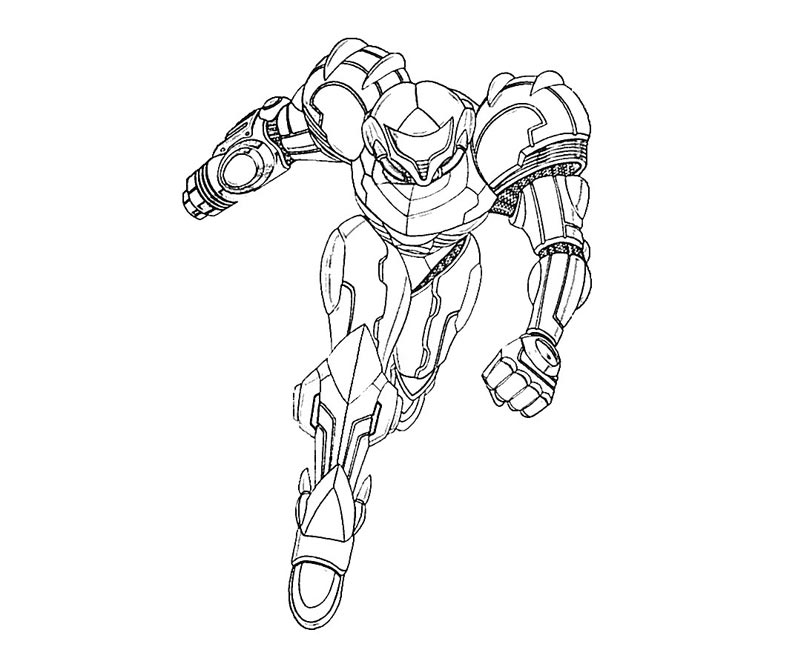 Samus aran coloring page