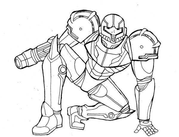 Samus aran by echowulf