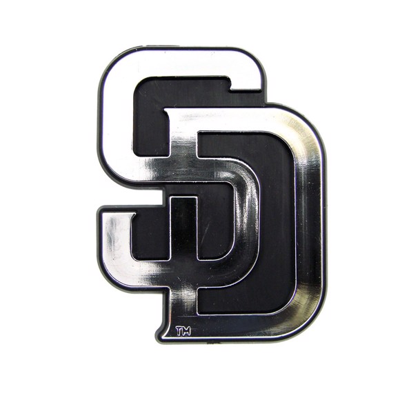 San diego padres molded chrome emblem