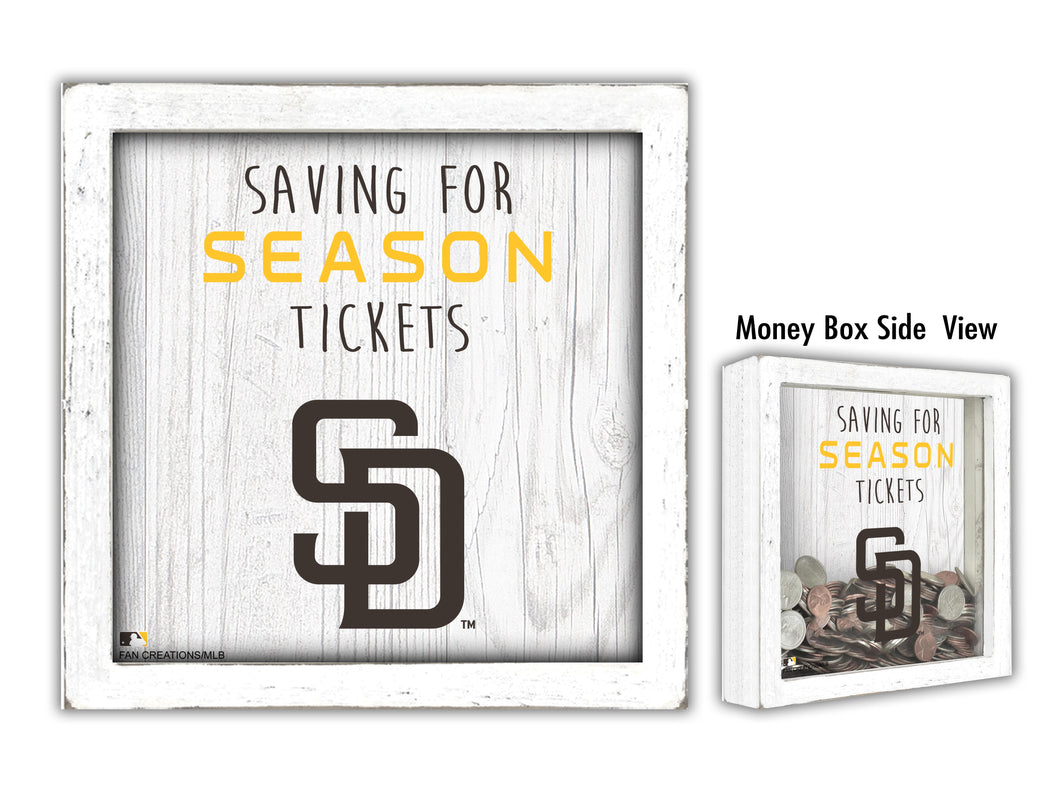 San diego padres saving for tickets money box â sports fanz