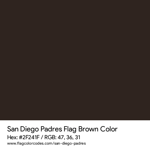 San diego padres flag color codes
