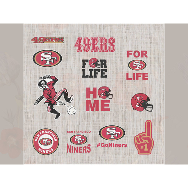 San francisco ersnfl svg football svg file fo