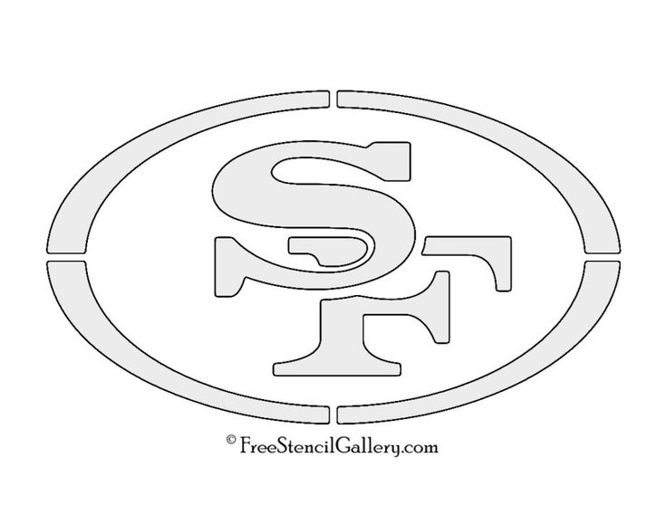 Nfl san francisco ers stencil free stencil gallery san francisco ers logo stencils football coloring pages