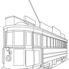 San francisco old tramway coloring pages