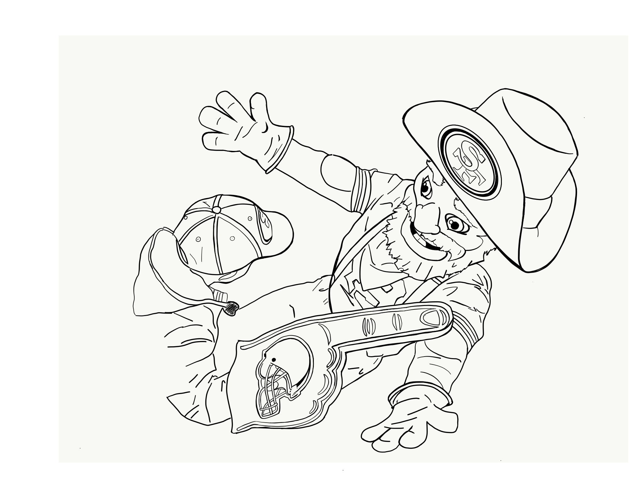 Sourdough sam coloring pages