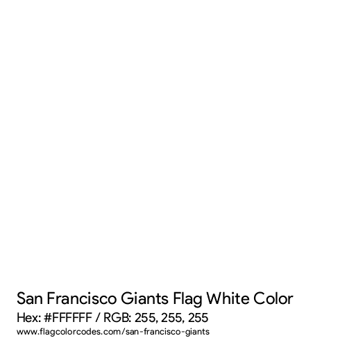 San francisco giants flag color codes