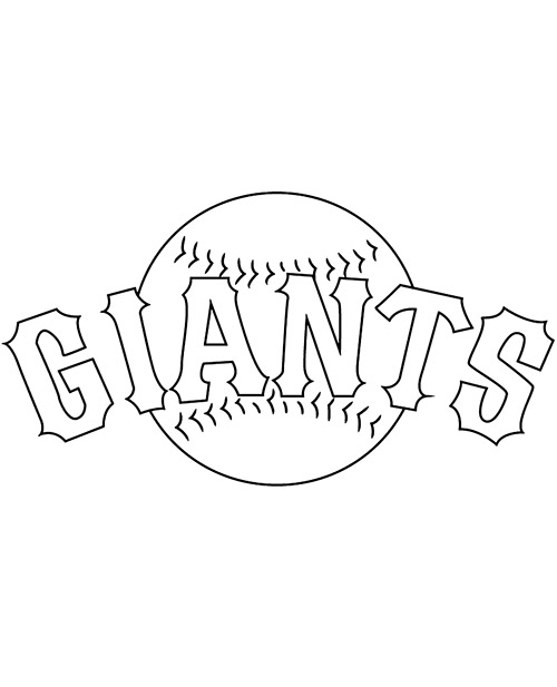 San francisco giants logo coloring sheet