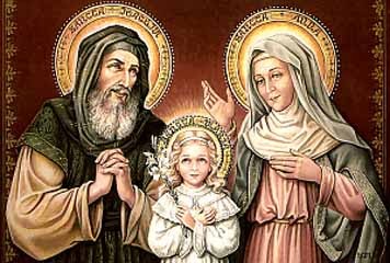 Familia catãlica san joaquin y santa ana en familia