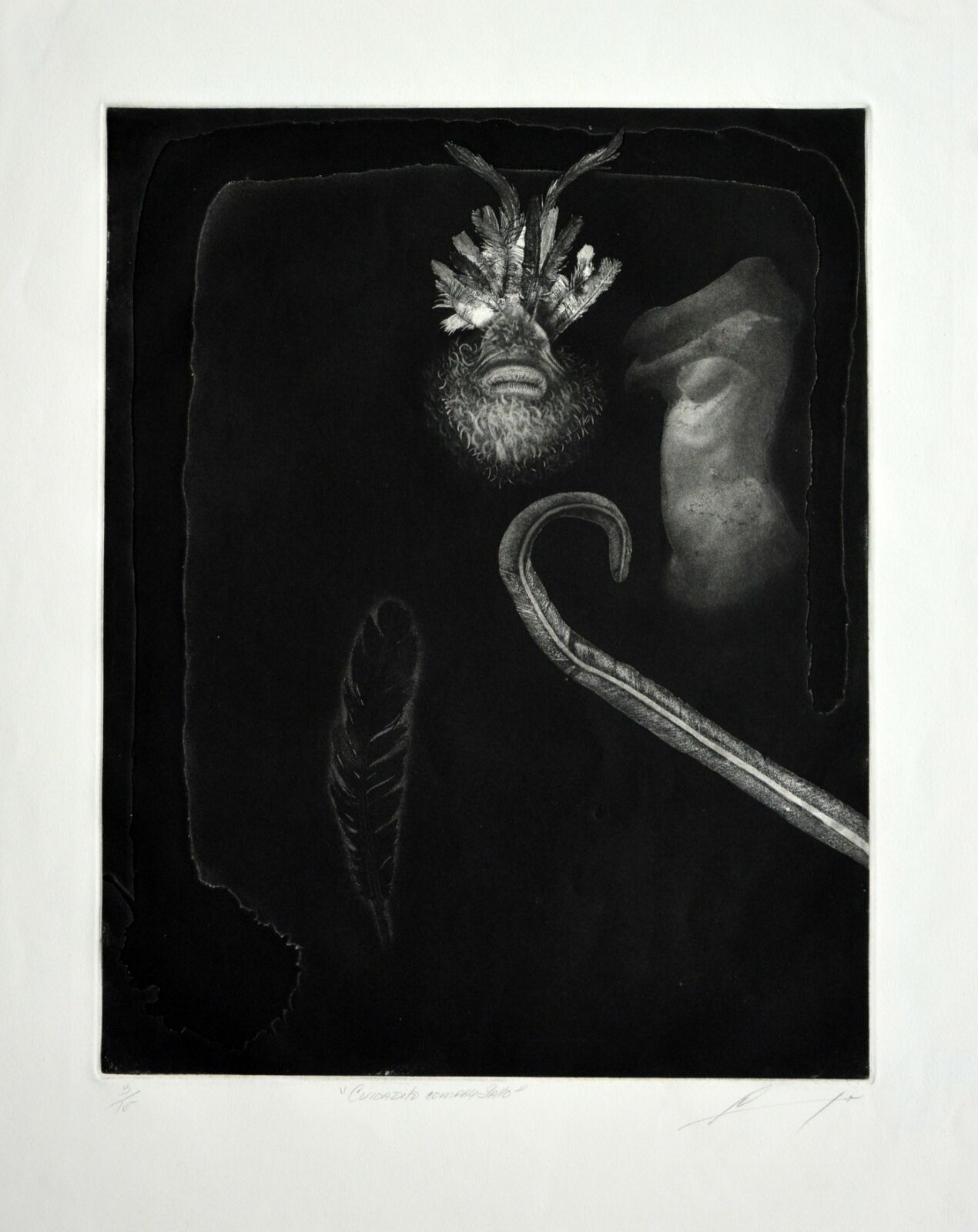 Luis lara calana cuban signed limited edition original art print mezzotint â st johns institute hua ming