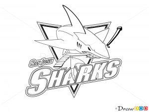 How to draw san jose sharks hockey logos
