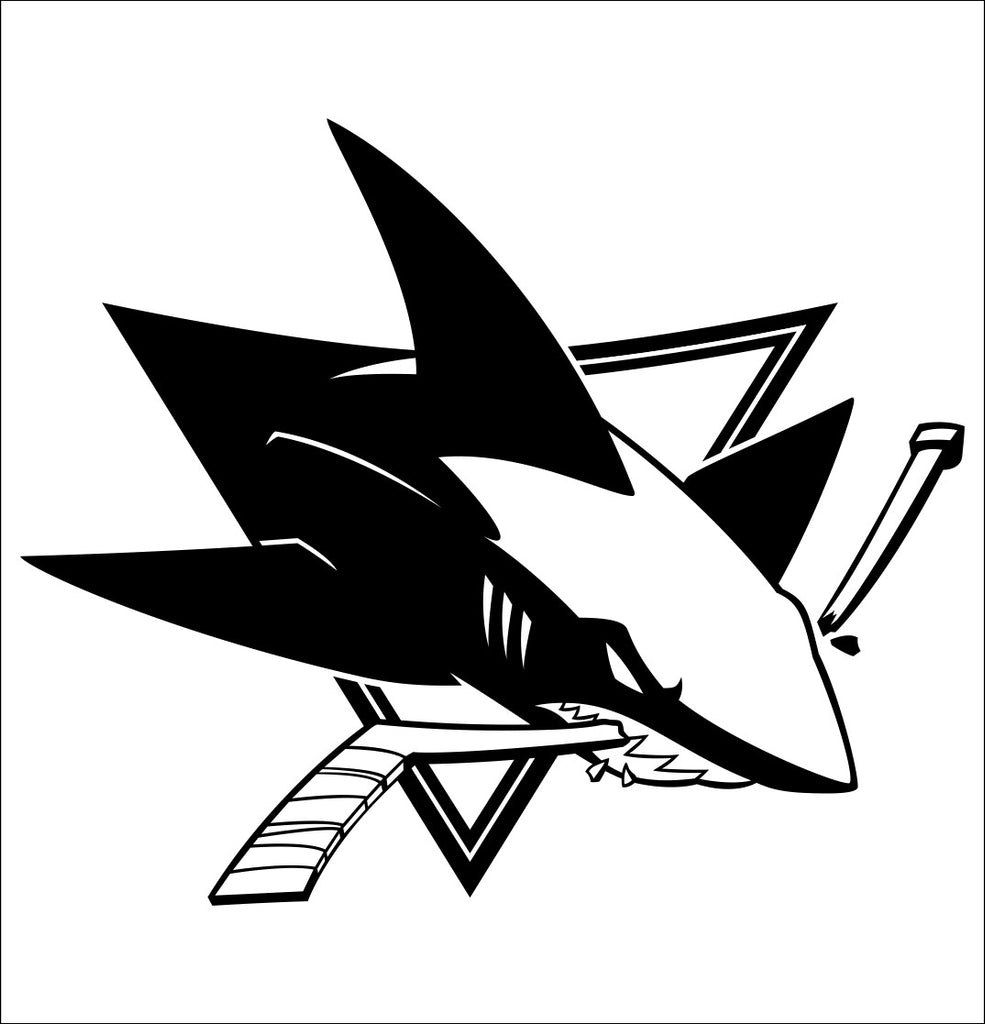 San jose sharks decal â north decals