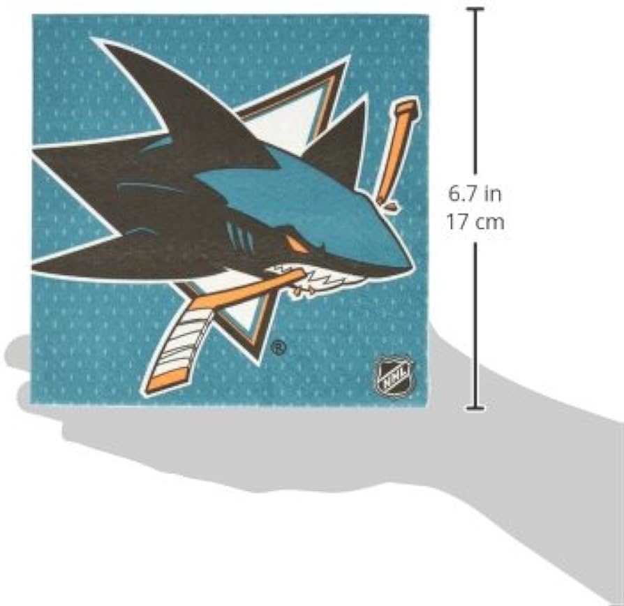 Amscan san jose sharks party napkins