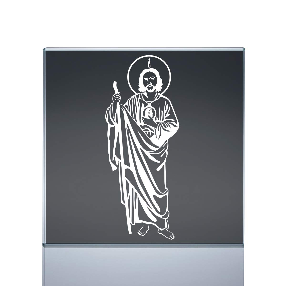 San judas tadeo juditas sticker decal calania white