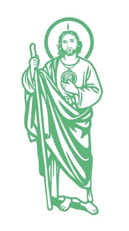 San judas sticker decal car truck window sticker san judas tadeo â