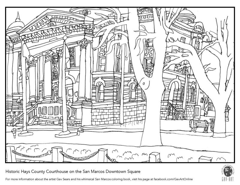 Art galleries murals statues colors of san marcos