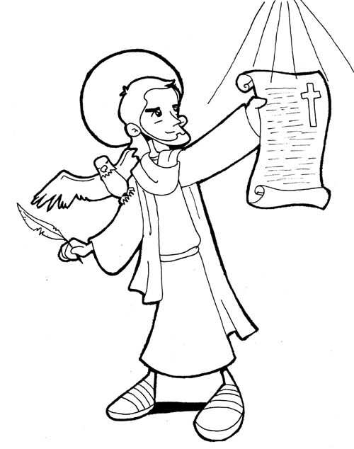 Saint john the evangelist coloring pages coloring pages san marcos evangelista pãginas para colorear san juan apostol