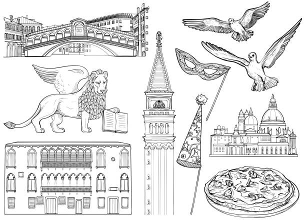 Piazza san marco stock illustrations royalty