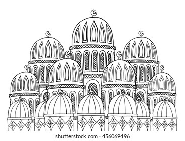 View st marks basilica san marco stock vector royalty free
