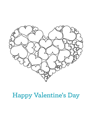 Happy valentines day coloring page free printable coloring pages