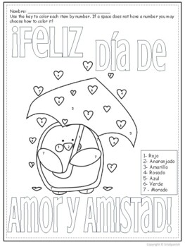 Spanish valentines day feliz dãa de amor y amistad coloring reviews